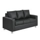 thumbnail image 2 of Sofa Kendy 3c Pu 12 Negro, 2 of 6