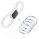 thumbnail image 3 of Llavero Idakekiy Quick Release Spring con 4 llaveros, color blanco, 3 of 6
