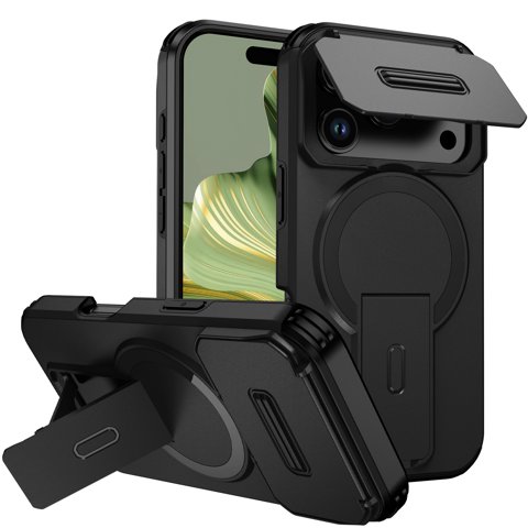 Funda Foxdock Para Iphone 17 Pro – Magnética Antigolpes Con Soporte Y Protección Doble