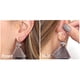 thumbnail image 4 of 3 pares de elevadores de pendientes, cierres hipoalergénicos para orejas caídas, cierres de corona ajustables para pendientes pesados., 4 of 8