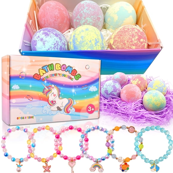 Bombas de baño MADO Unicornio con sorpresa en el interior para niñas con joyería