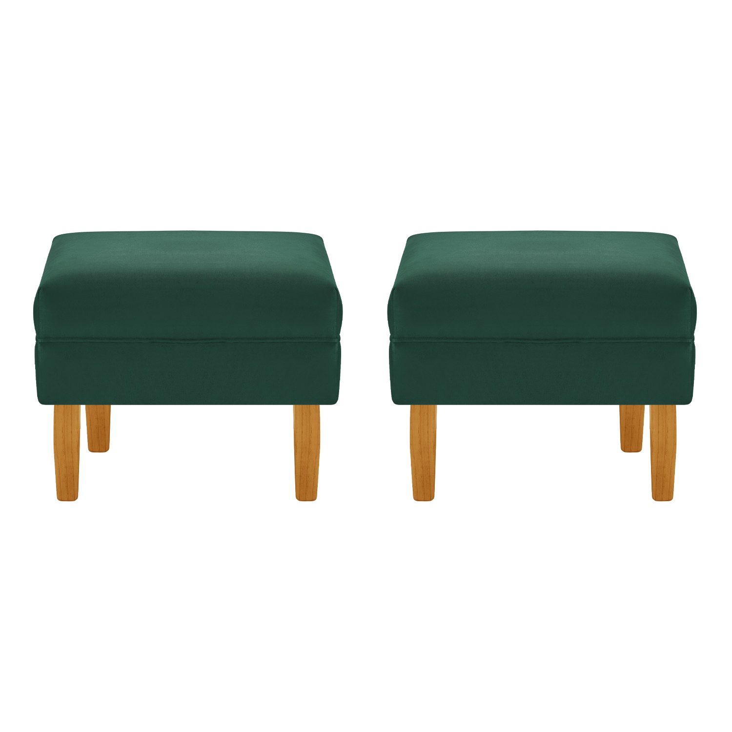 Bodevir - Set Pouf Sky 1C Felpa 04 Verde Botella