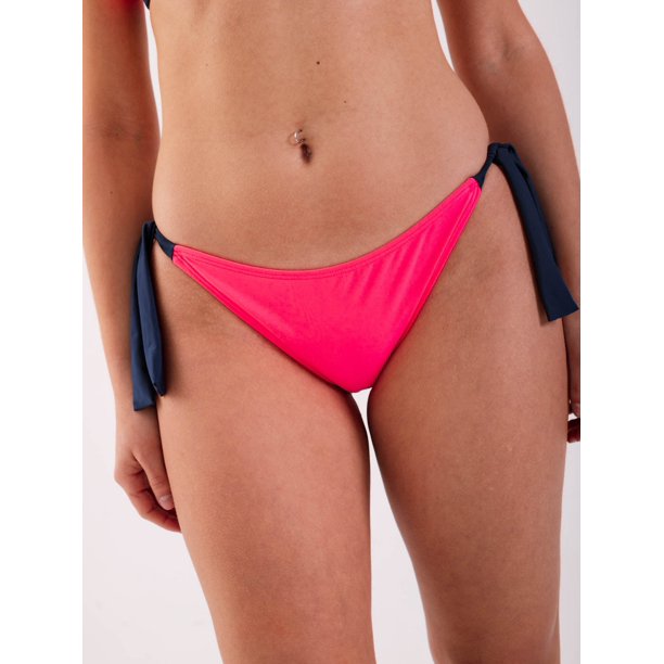 Bottom de Bikini Daikiri Mujer Calzón Amarras Rosado Fucsia Fluor Protección UV50+