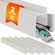 thumbnail image 1 of Canaleta de gestión de cables EVEO 244 cm blanco, kit de 12 unidades, 1 of 7
