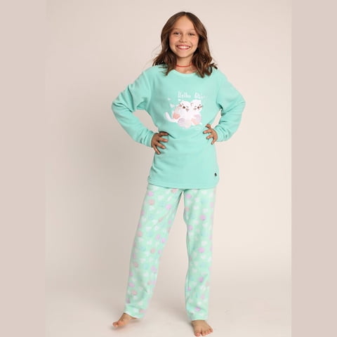Mon Amour - Pijama Micropolar Bordado Gatos 261649P - 4