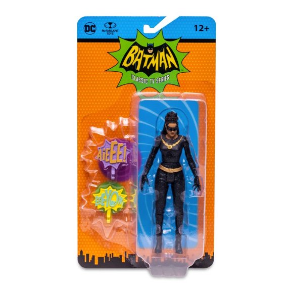 Figura de Acción Dc Mcfarlane Ret. Batman 66 Catwoman.