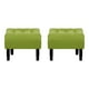 thumbnail image 1 of Set Pouf Wood 1c Felpa 00 Pistacho, 1 of 5