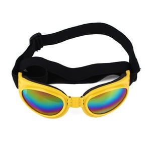 Defensor - Lentes (Gafas) De Sol Uv. Perro Mascotas Mediana A Grandes, Color Amarillo