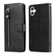 thumbnail image 2 of Funda tipo cartera para Samsung Galaxy A06 con bolsillo con cremallera y ranuras para tarjetas – Función de soporte Negro, 2 of 6