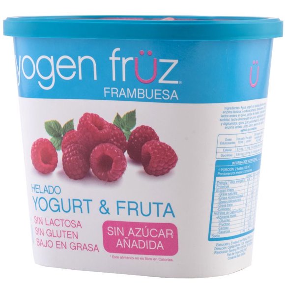 Helado de Yogurt y Fruta Frambuesa Pote, 800 ml