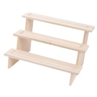 Ioensy - Soporte Vertical De Exhibición De Madera, Estante De Almacenamiento De Figuras De Acción Para Juguetes, Sala De Estar De 3 Capas