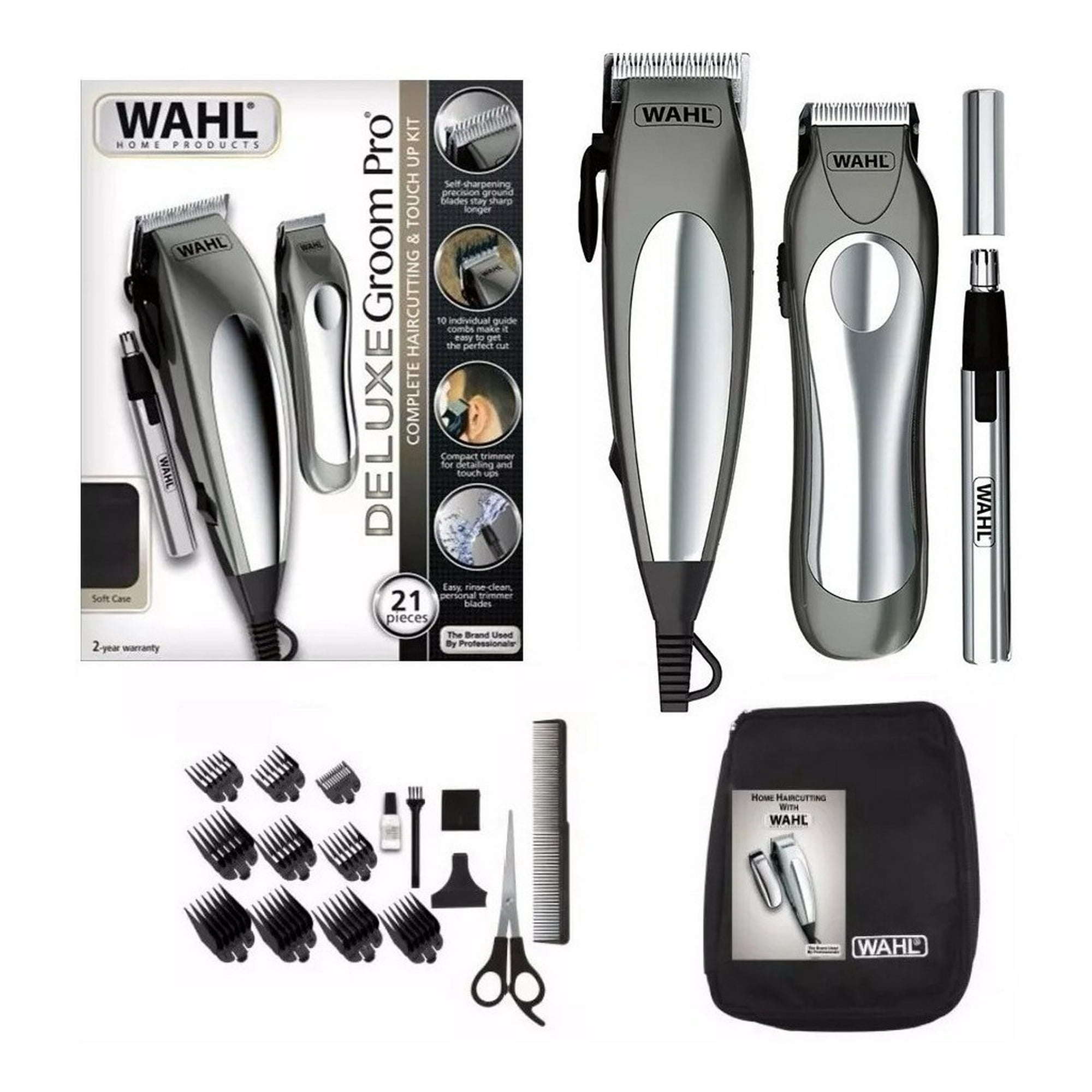 Hair Clippers Pack Afeitadora Y Cortapelo Trimmer Cortar Pelo Con