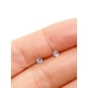 thumbnail image 2 of Pendientes Aretes Aros Puntos Luz En Plata 925 Zirconio 3mm, 2 of 3