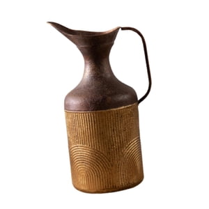 Bothyi - Jarrón De Metal, Regalo De Inauguración De La Casa, Arreglo Floral Para Escritorio, Entrada Al Balcón