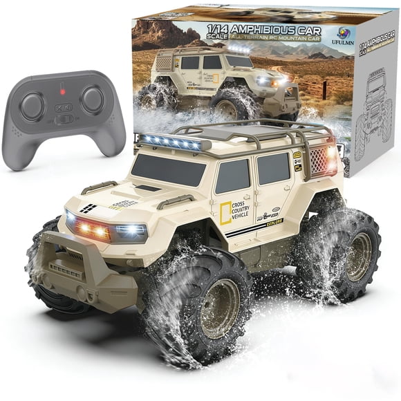 Coche RC UFULMN 1:14 4WD Anfibio Impermeable Todo Terreno
