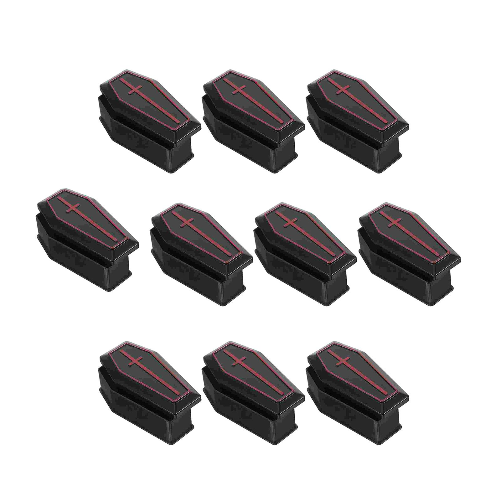 Bothyi - 10 Piezas Mini Cajas De Ataúd Accesorios Decorativos Para Fiestas Decoración Artesanal De Halloween