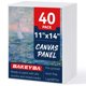 thumbnail image 1 of Tableros de lienzo BAKEYBA 28x35 cm, paquete de 40, algodón, 1 of 7