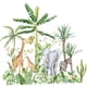 thumbnail image 2 of Calcomanías De Pared De Animales De La Jungla, Murales Modernos Para La Decoración Del Hogar, El Aula Y La Oficina, 2 of 3