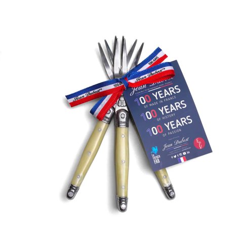 Laguiole Jean Dubost - Set 4 Tenedores Cocktail Marmol