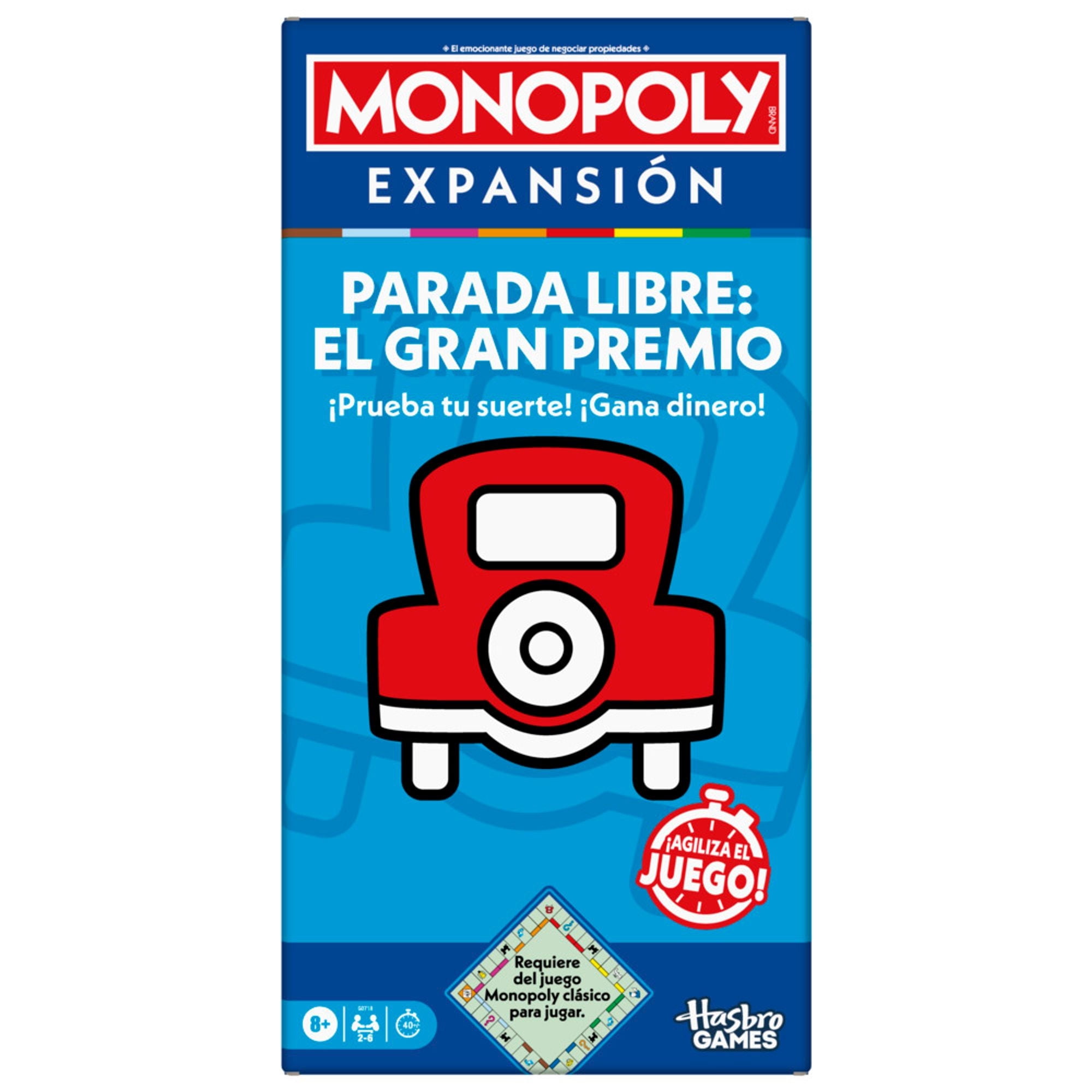 Juego de Mesa Monopoly Expansión Parada Libre: Gran Premio