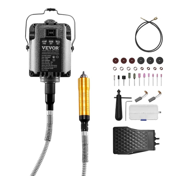 Amoladora De Eje Flexible 1000 W 30 000 Rpm Con 31 Piezas De Accesorios