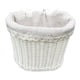 thumbnail image 5 of Cesta de bicicleta para niños, cesta de almacenamiento de bicicletas, con correas de cuero, cesta de bicicleta extraíble para el cuadro delantero, cesta colgante de bicicleta, para Blanco, 5 of 5