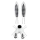 thumbnail image 1 of Kit De Corona De Decoración De Pascua Lindo Conejito Con Orejas Guirnalda De Bricolaje A Cuadros En Blanco Y Negro, 1 of 5