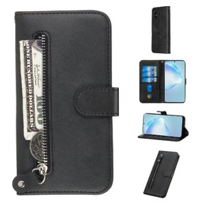Gangxun - Funda Con Cremallera Para Samsung Galaxy S20 Plus, Carcasa Cartera De Cuero Pu Con Soporte Y Tarjetero
