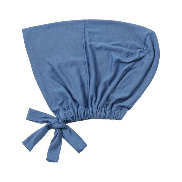 Stay Stylish & Comfortable with Adjustable Inner Under Hijab Cap - Solid Color Bonnet Caps with Ties Back