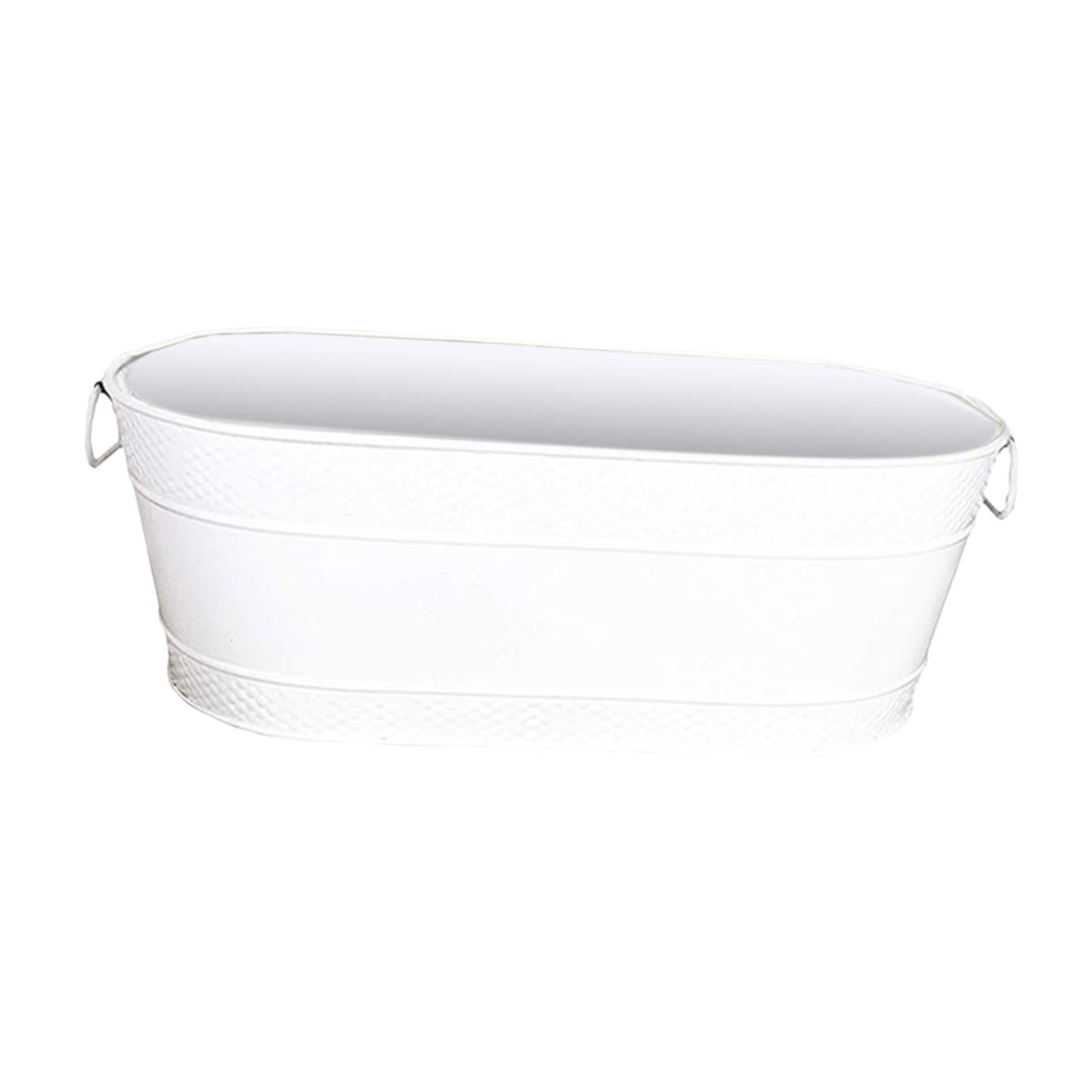 Bothyi - Cubo De Hielo Soporte Para Hielo Para Fiestas Tina Galvanizada Para Barra De Bebidas Refrescantes De Vino Blanco