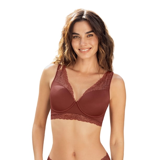 Sostén de gran Cubrimiento con Encaje en escote - Deep Coverage Bra 011995