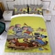 thumbnail image 4 of Pixie y Dixie y el Sr. Jinks Conjunto de sábanas temático, trío de piezas, cómodo y amigable con la piel, diseño único, regalo de decoración para el hogar para familiares, amigos y fans,140cm *210cm, 4 of 6