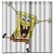 thumbnail image 1 of Cortina de ducha con diseño de Bob Esponja, juego de cortinas de baño con ganchos, tamaño 66 x 72 pulgadas, 1 of 3