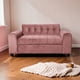 thumbnail image 1 of Sofa Dos Cuerpos Brazo Redondo Felpa Palo Rosa, 1 of 3
