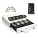 thumbnail image 1 of Cajón de dinero SOLUX 33 cm 24 V RJ11 con cerradura de llave, blanco, 1 of 8