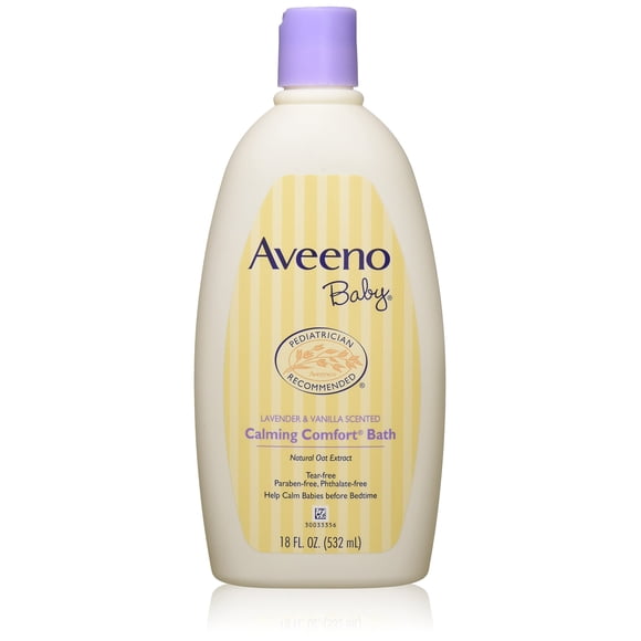 Baño para bebés Aveeno Calming Comfort, 532 ml, paquete de 2 con lavanda