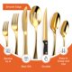 thumbnail image 4 of Juego de Cubiertos Tribal Cooking 49 Piezas Acero Inoxidable Dorado, 4 of 6