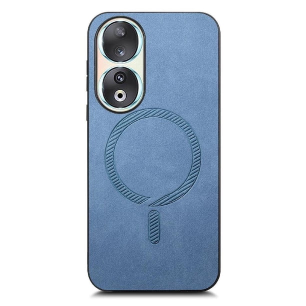Magnetic Slim Case for Honor 90 5G with Camera Guard & Anti-Scratch Back Blue