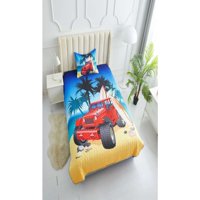 Genérico - Cubrecama De Verano Plaza Y Media Con Diseño De Auto