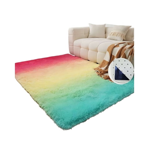 Teng Fei - Alfombra Living Dormitorio Suave 240 X 200 Cm Multicolor