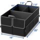 thumbnail image 3 of Organizador de maletero de coche epAuto plegable con 3 compartimentos, negro, 3 of 6