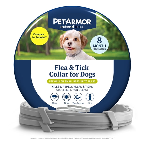Collar antipulgas y antigarrapatas para perros PetArmor Extend, perros pequeños, 8 meses