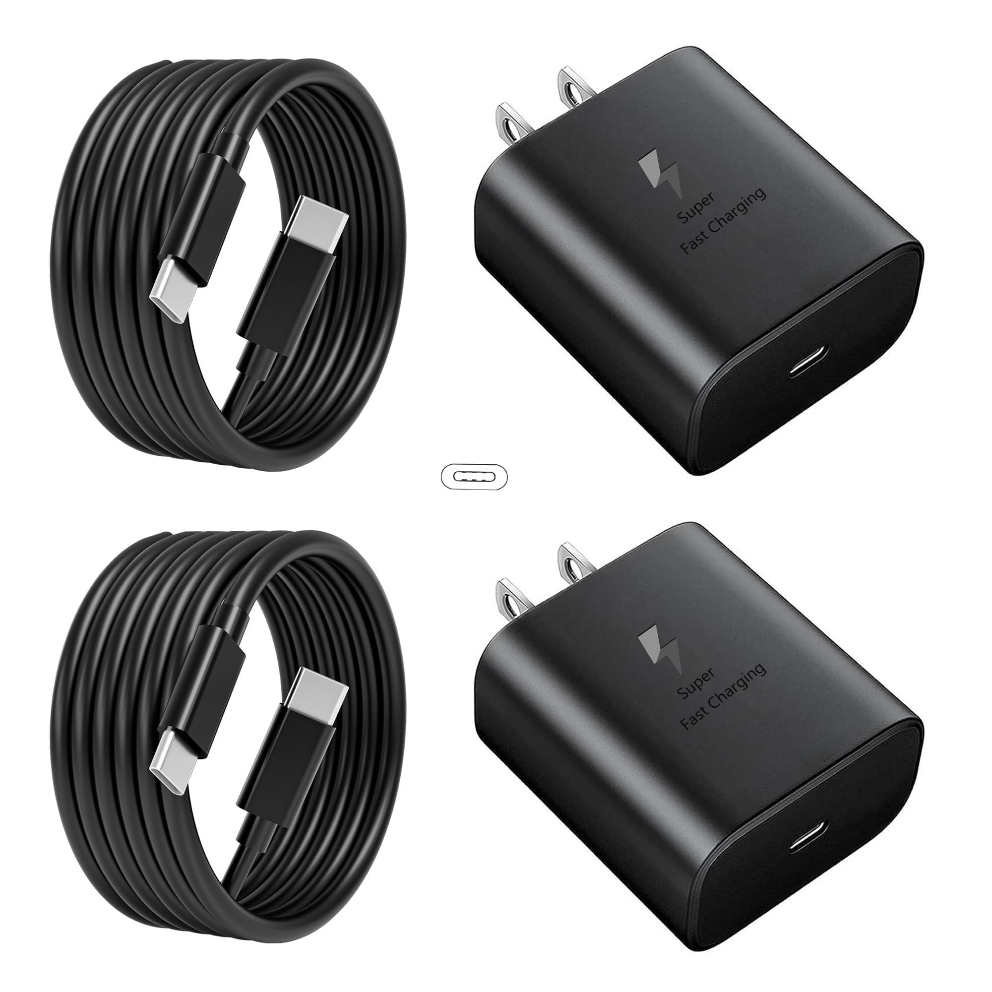 Jpeoaybi - Cargador Usb C Pd3 0 Superrápido De 45 W Para Samsung [paquete De 2]