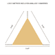 thumbnail image 2 of Carpa Toldo Vela Triangular 5x5x5m Sombra Exterior Anti Uv, 2 of 8