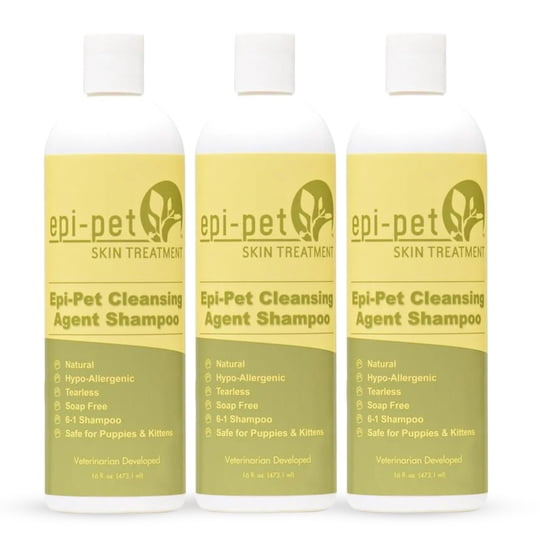 Shampoo Para Mascotas Epi-pet 6 En 1 Vainilla Y Lavanda 473 Ml X3