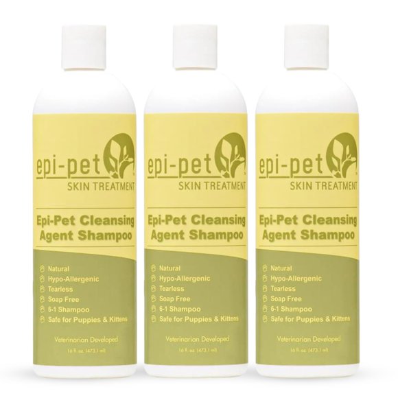 Shampoo para mascotas Epi-Pet 6 en 1 Vainilla y Lavanda 473 ml x3