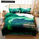 thumbnail image 1 of v937 Bed Sheets Northern Lights King Queen Duvet Cover Natural Landscape Bedding Set Colorful Sky Scenery Quilt Cover Polyester Comforter Cover 3-Piece Bedding Set (1 Duvet Cover + 2 Pillow Shams) Bed, 1 of 5