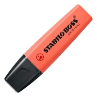 Stabilo Boss Pastel Destacador Fluorescente Color Coral Claro.