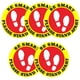 thumbnail image 1 of Etiqueta De Calcomanía Social De Distanciamiento Etiqueta De 6 Pies Aviso De Piso Para Colas C, 1 of 5
