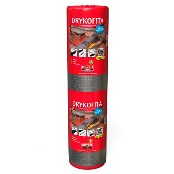 Cinta tapagoteras Adhesiva 60 cm x 10 mt- Aluminizada